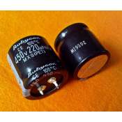 220uF 450V Rubycon electrolytic capacitor, each -SOLD-
